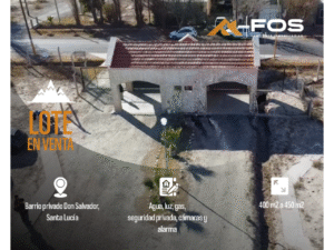 lote en barrio privado en santa lucia